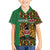 Kenya Family Matching Off Shoulder Short Dress and Hawaiian Shirt Coat Of Arms Kente Pattern - Wonder Print Shop