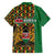 Kenya Hawaiian Shirt Coat Of Arms Kente Pattern - Wonder Print Shop