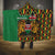 Kenya Hooded Blanket Coat Of Arms Kente Pattern