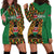 Kenya Hoodie Dress Coat Of Arms Kente Pattern - Wonder Print Shop