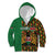 Kenya Kid Hoodie Coat Of Arms Kente Pattern - Wonder Print Shop