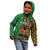 Kenya Kid Hoodie Coat Of Arms Kente Pattern - Wonder Print Shop