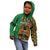 Kenya Kid Hoodie Coat Of Arms Kente Pattern - Wonder Print Shop