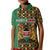 Kenya Kid Polo Shirt Coat Of Arms Kente Pattern - Wonder Print Shop