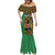 Kenya Mermaid Dress Coat Of Arms Kente Pattern - Wonder Print Shop