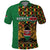 Kenya Polo Shirt Coat Of Arms Kente Pattern - Wonder Print Shop