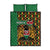 Kenya Quilt Bed Set Coat Of Arms Kente Pattern - Wonder Print Shop