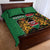 Kenya Quilt Bed Set Coat Of Arms Kente Pattern - Wonder Print Shop