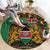 Kenya Round Carpet Coat Of Arms Kente Pattern