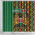 Kenya Shower Curtain Coat Of Arms Kente Pattern