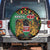 Kenya Spare Tire Cover Coat Of Arms Kente Pattern - Wonder Print Shop