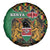 Kenya Spare Tire Cover Coat Of Arms Kente Pattern - Wonder Print Shop