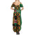 Kenya Summer Maxi Dress Coat Of Arms Kente Pattern - Wonder Print Shop