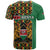 Kenya T Shirt Coat Of Arms Kente Pattern - Wonder Print Shop