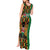 Kenya Tank Maxi Dress Coat Of Arms Kente Pattern - Wonder Print Shop