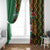 Kenya Window Curtain Coat Of Arms Kente Pattern - Wonder Print Shop