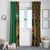 Kenya Window Curtain Coat Of Arms Kente Pattern - Wonder Print Shop