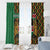 Kenya Window Curtain Coat Of Arms Kente Pattern - Wonder Print Shop