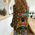 Kenya Women Casual Shirt Coat Of Arms Kente Pattern - Wonder Print Shop