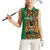 Kenya Women Sleeveless Polo Shirt Coat Of Arms Kente Pattern - Wonder Print Shop