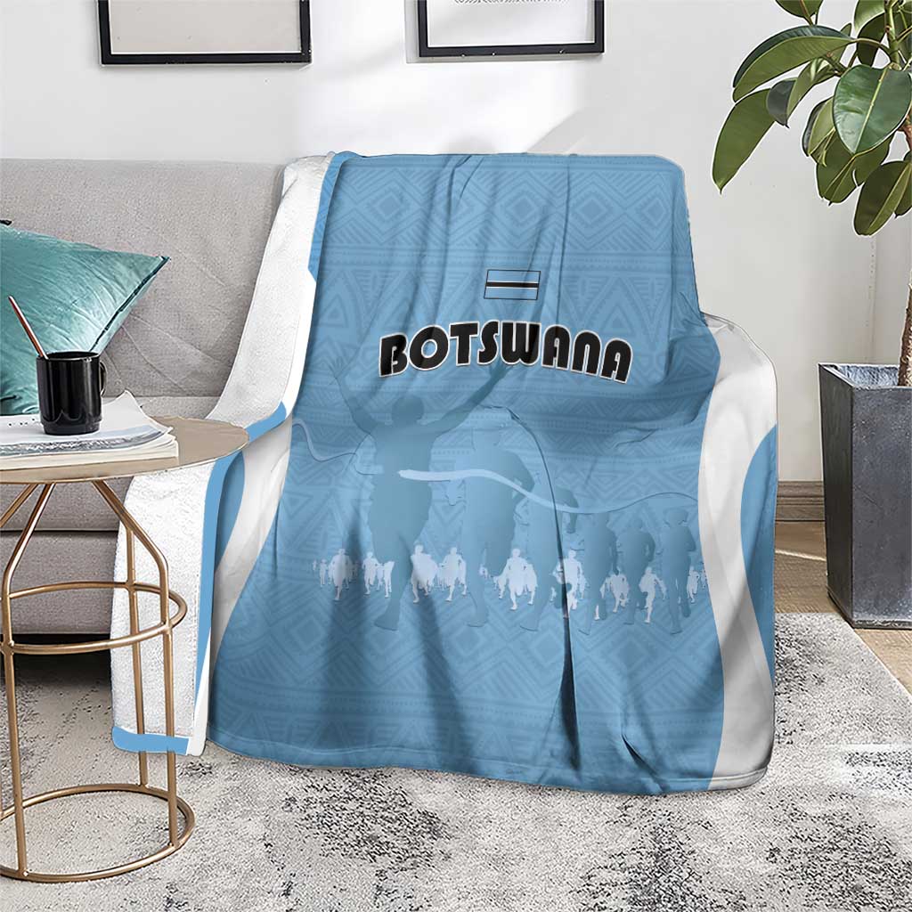 Botswana Athletics Blanket Go Champions Go - Wonder Print Shop