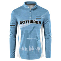 Personalized Botswana Athletics Button Sweatshirt Go Champions Go - Wonder Print Shop