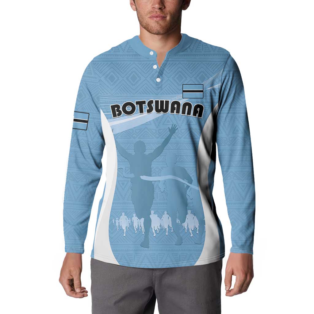 Personalized Botswana Athletics Button Sweatshirt Go Champions Go - Wonder Print Shop
