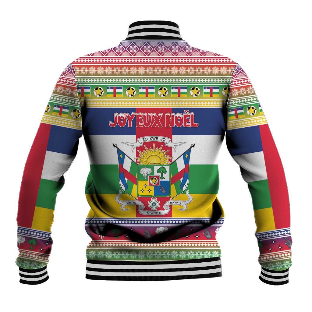 Central African Republic Christmas Baseball Jacket Joyeux Noel - Wonder Print Shop