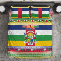 Central African Republic Christmas Bedding Set Joyeux Noel - Wonder Print Shop