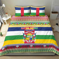 Central African Republic Christmas Bedding Set Joyeux Noel - Wonder Print Shop