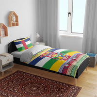 Central African Republic Christmas Bedding Set Joyeux Noel - Wonder Print Shop