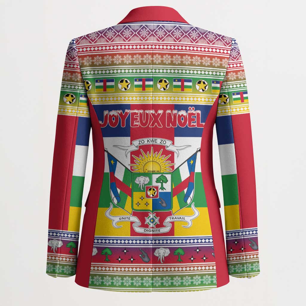 Central African Republic Christmas Blazer Joyeux Noel - Wonder Print Shop