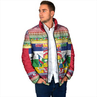 Central African Republic Christmas Padded Jacket Joyeux Noel - Wonder Print Shop