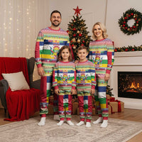 Central African Republic Christmas Pajama Set Joyeux Noel - Wonder Print Shop
