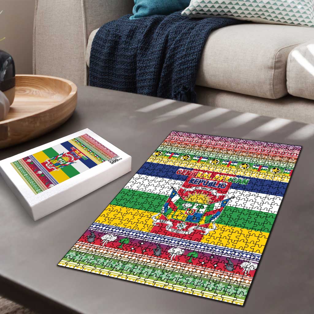 Central African Republic Christmas Puzzle Joyeux Noel - Wonder Print Shop