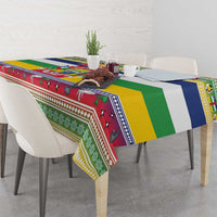 Central African Republic Christmas Tablecloth Joyeux Noel - Wonder Print Shop