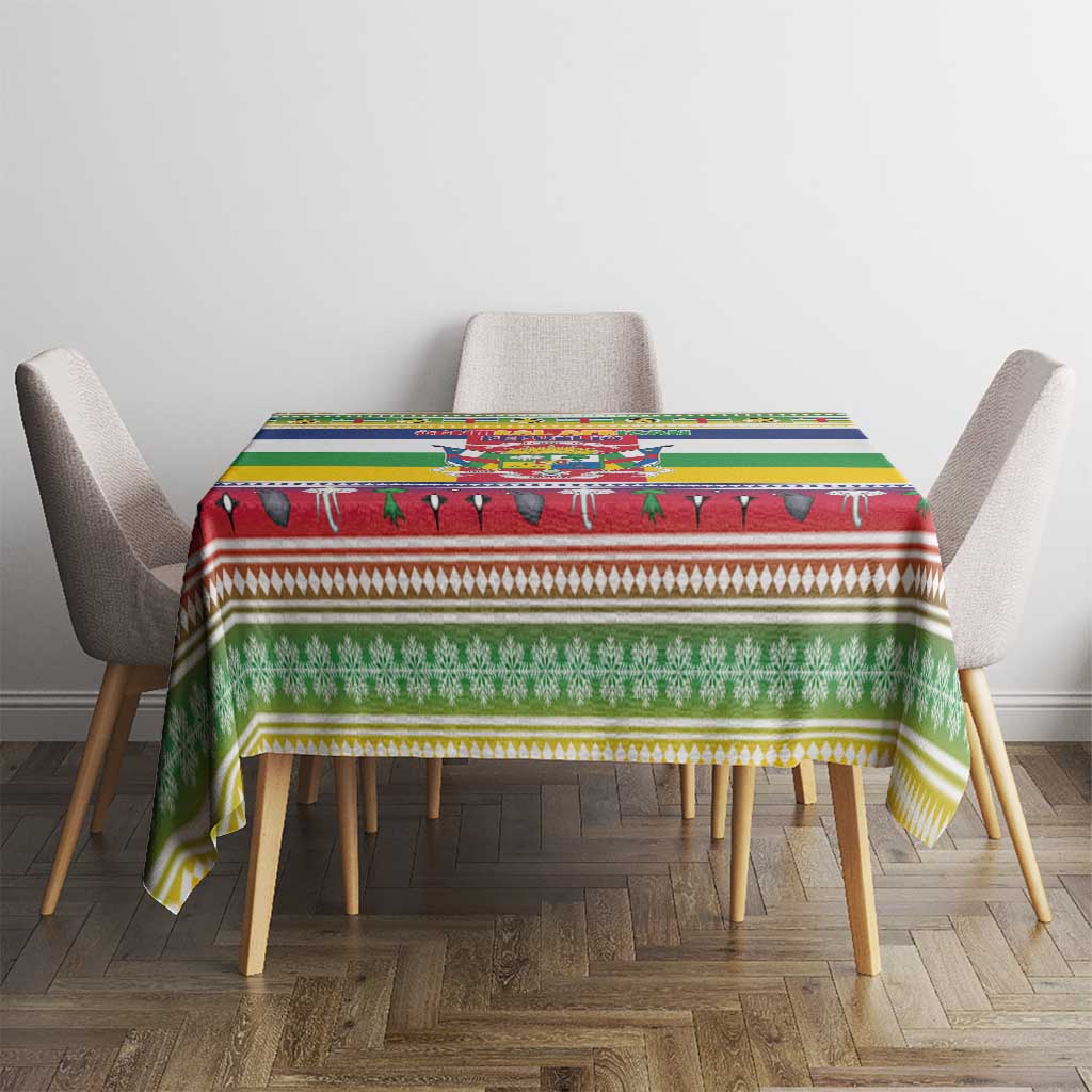 Central African Republic Christmas Tablecloth Joyeux Noel - Wonder Print Shop