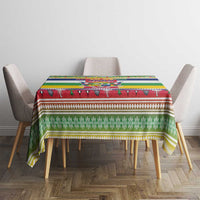 Central African Republic Christmas Tablecloth Joyeux Noel - Wonder Print Shop