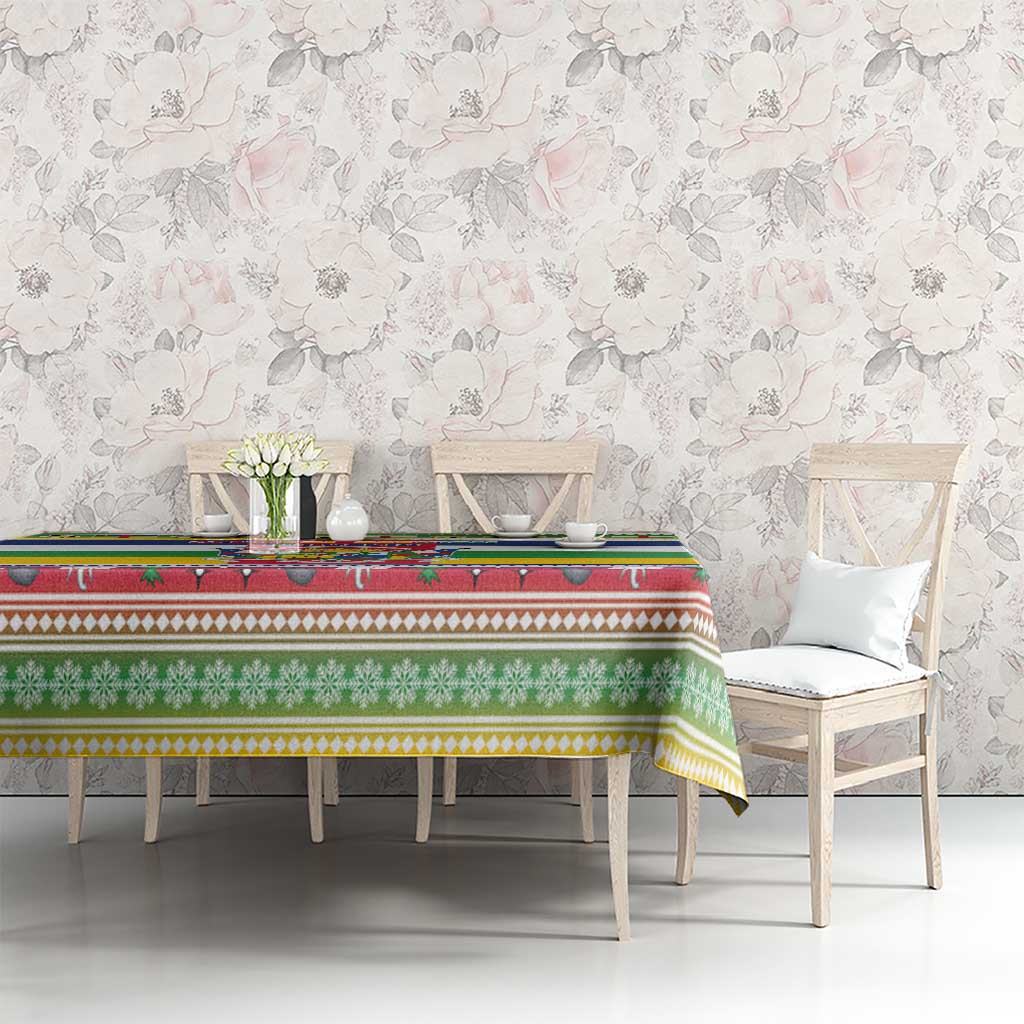 Central African Republic Christmas Tablecloth Joyeux Noel - Wonder Print Shop