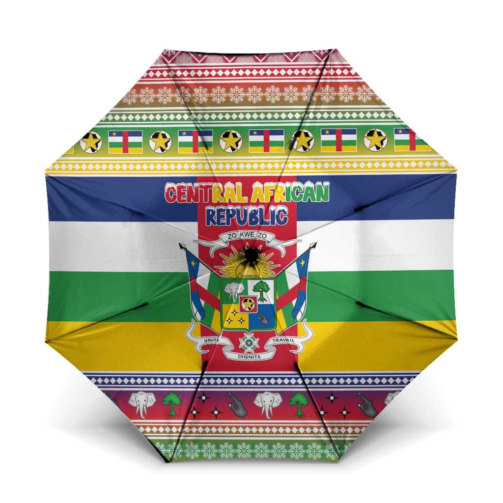 Central African Republic Christmas Umbrella Joyeux Noel - Wonder Print Shop