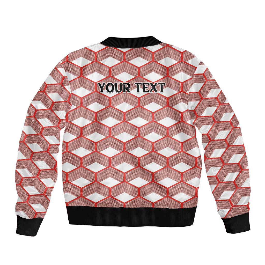 Personalized Kenya Athletics White Jersey Bomber Jacket - Wonder Print Shop