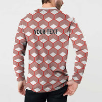 Personalized Kenya Athletics White Jersey Button Sweatshirt - Wonder Print Shop