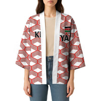 Personalized Kenya Athletics White Jersey Kimono - Wonder Print Shop