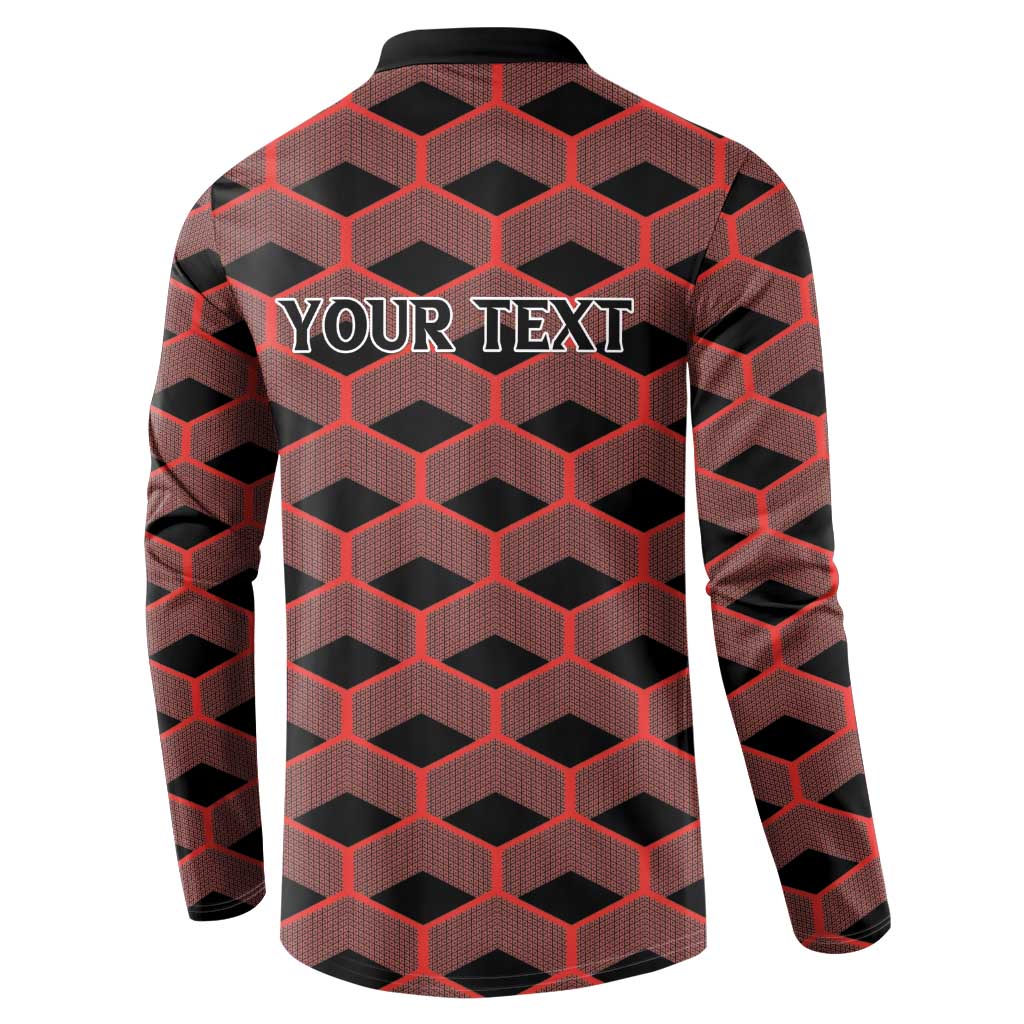 Personalized Kenya Athletics Black Jersey Button Sweatshirt - Wonder Print Shop
