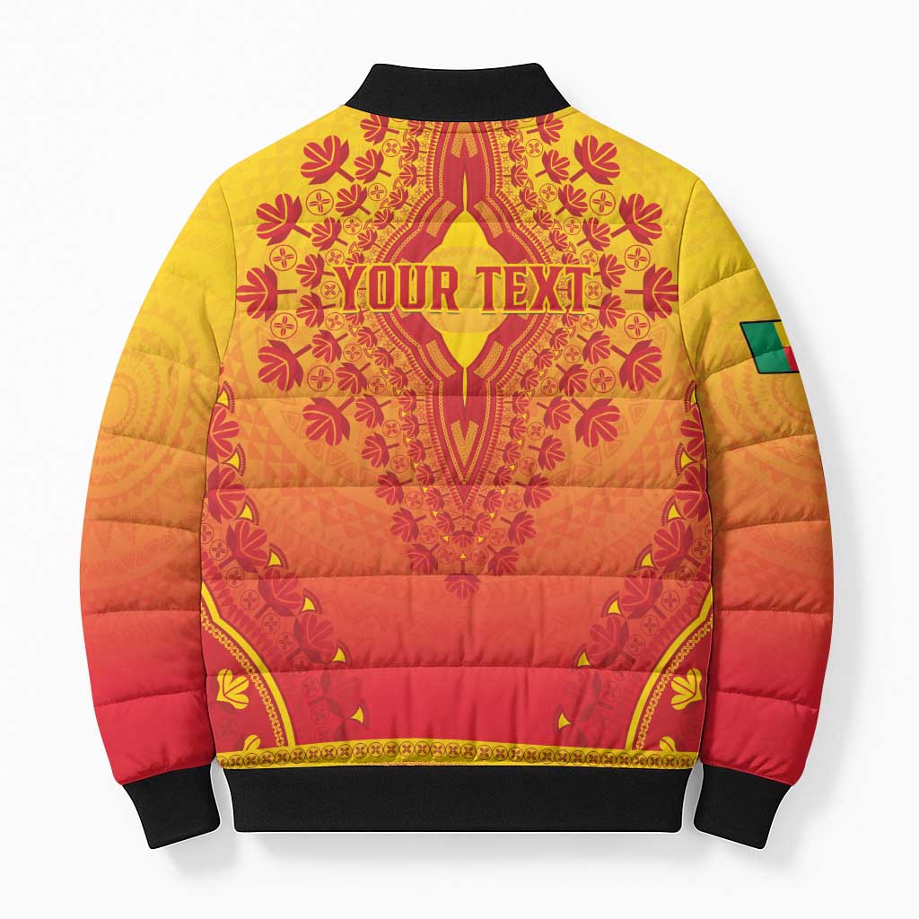 Personalized Benin African Dashiki Bomber Puffer Jacket - Wonder Print Shop