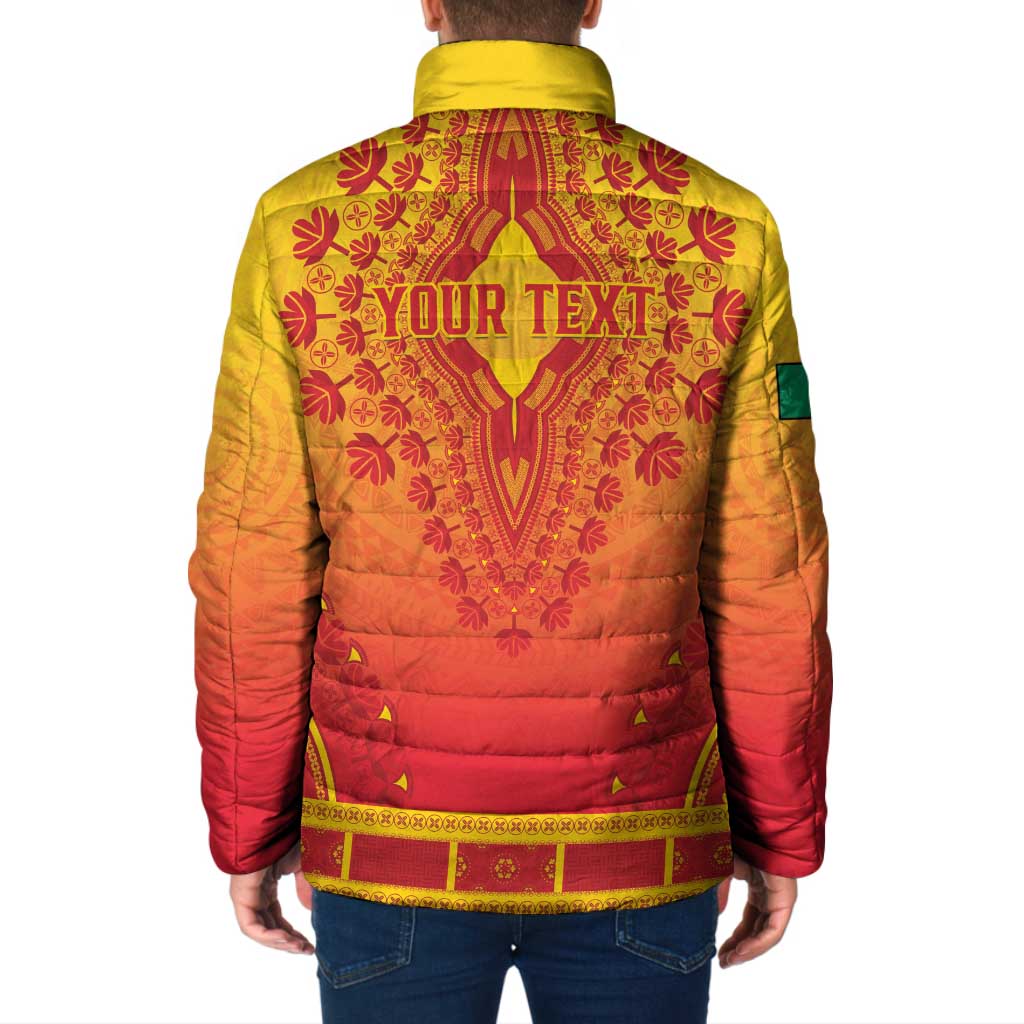 Personalized Benin African Dashiki Padded Jacket - Wonder Print Shop