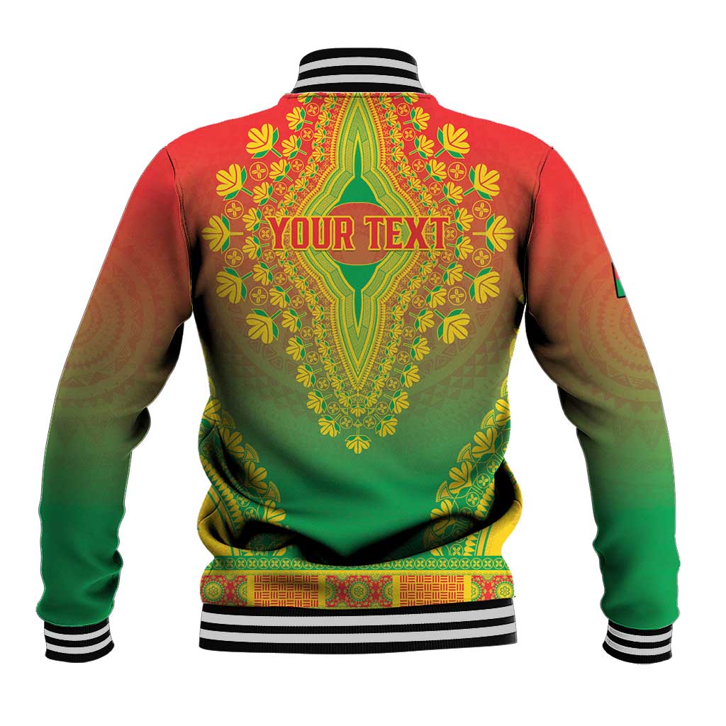 Personalized Burkina Faso African Dashiki Baseball Jacket - Wonder Print Shop