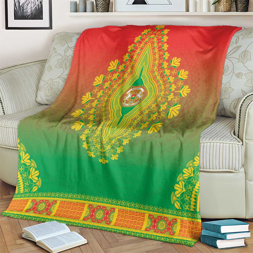 Burkina Faso African Dashiki Blanket - Wonder Print Shop