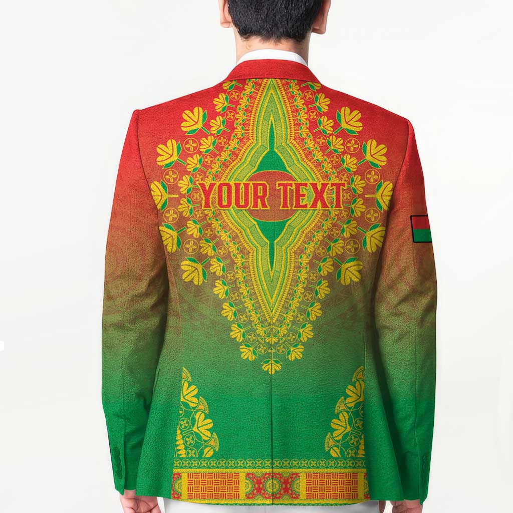 Personalized Burkina Faso African Dashiki Blazer - Wonder Print Shop