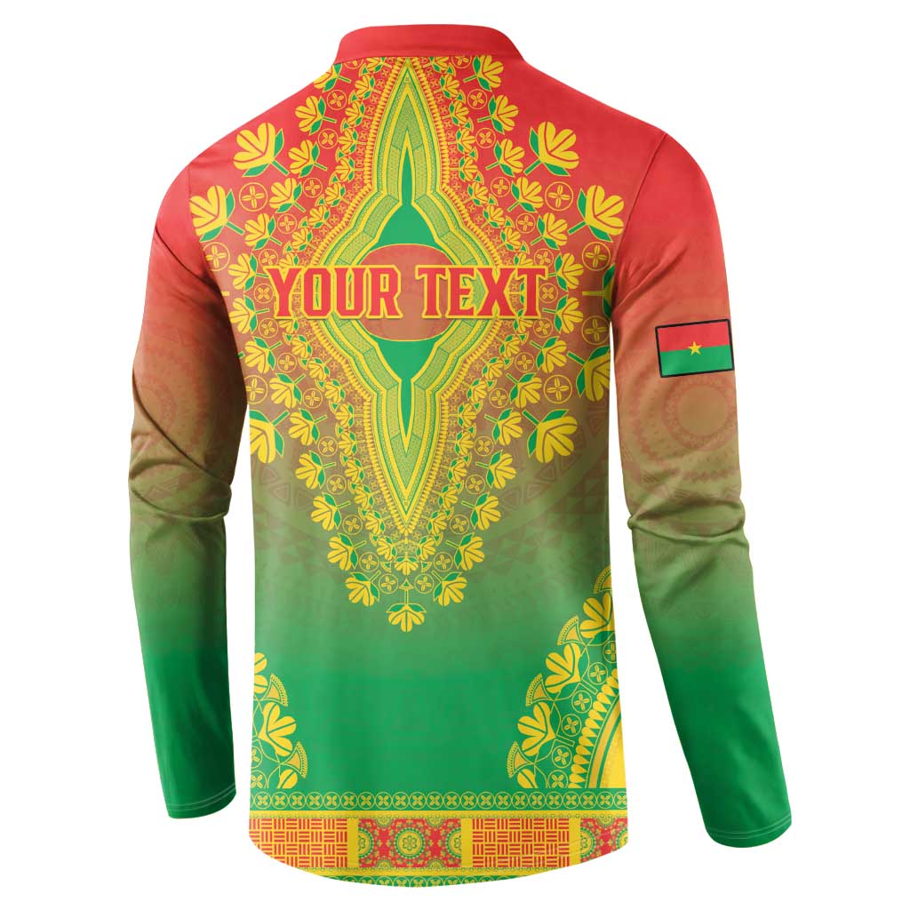 Personalized Burkina Faso African Dashiki Button Sweatshirt - Wonder Print Shop
